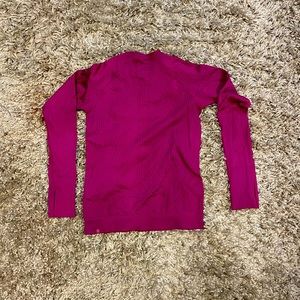 Lululemon long sleeve magenta workout top